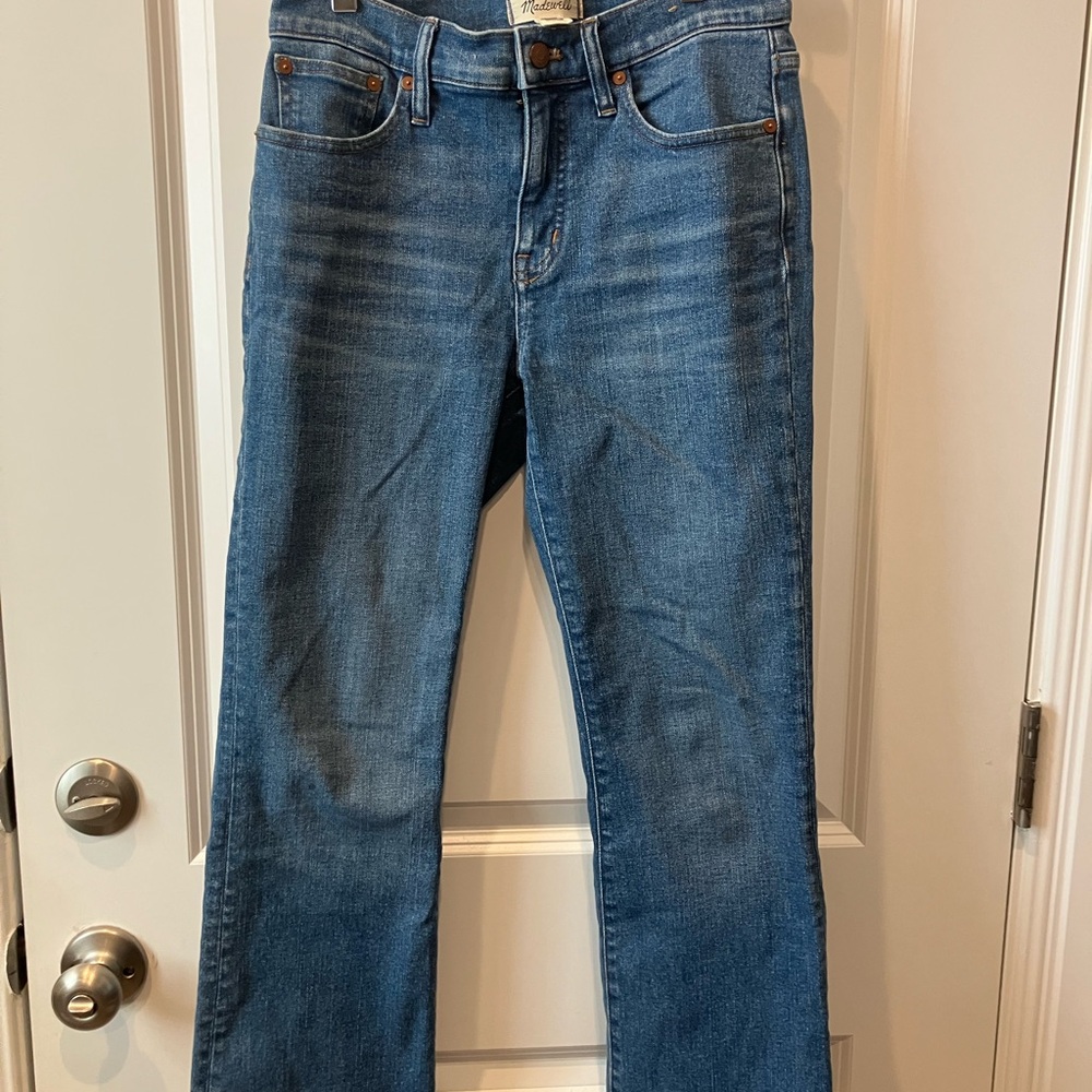 Madewell Women's Cropped Blue Jeans
